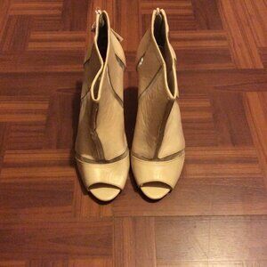 Nude ankle length booties